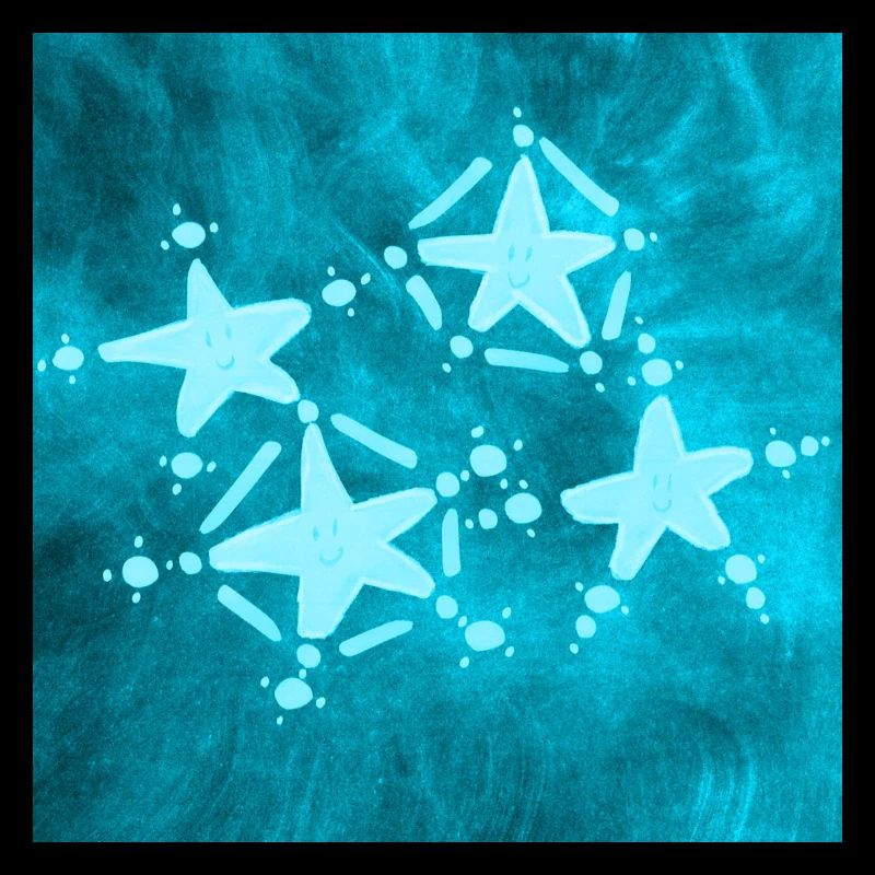 4 BLAUE STERNE