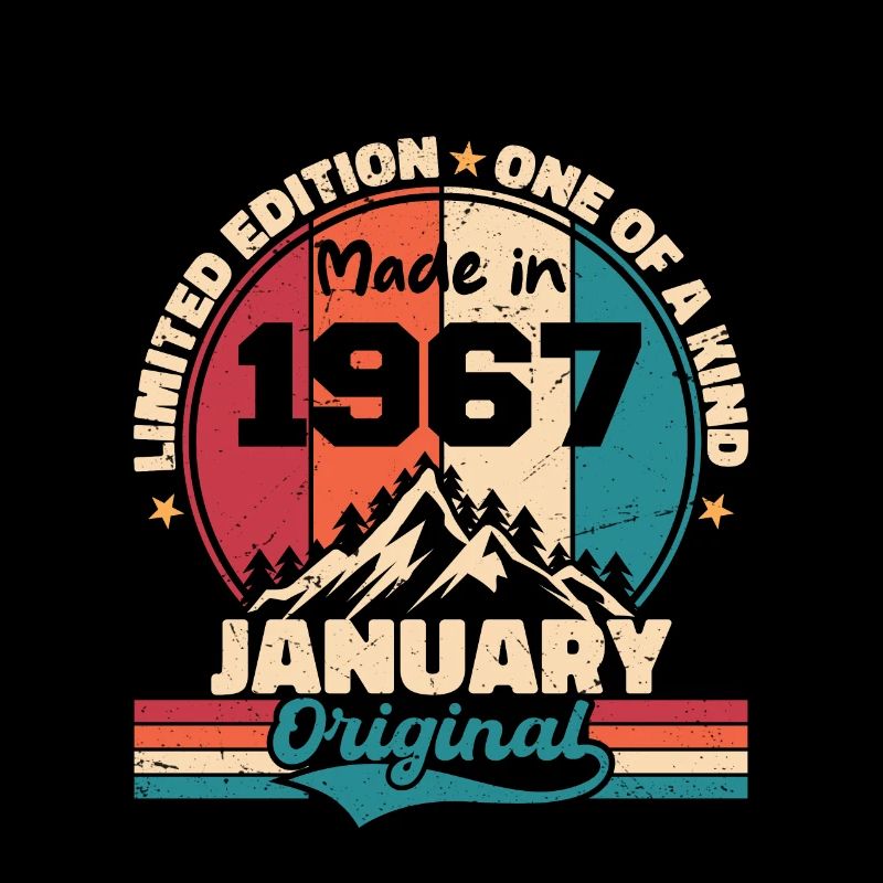 Geburtstagsgeschenk Januar 1967 Limited Edition