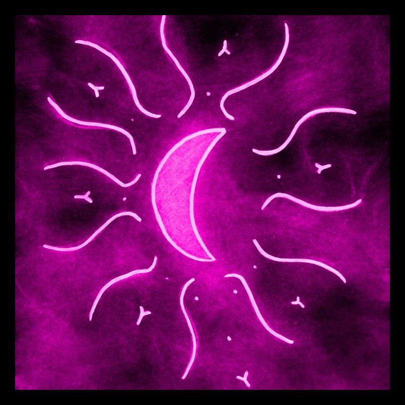 LUNE DE MANDALA VIOLETTE