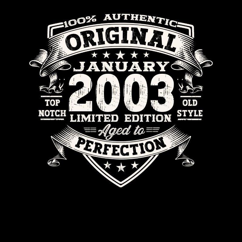 Year 2003 January 20th birthday gift man