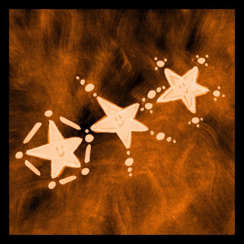 THREE ORANGE STARS