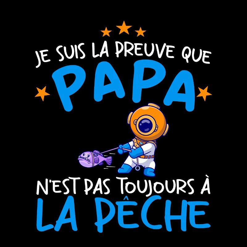 Papa Pêche Pêcheur Bébé Nourrisson Naissance