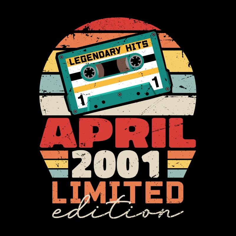 April 2001 Vintage Jubiläum Retro Geschenk, 2001