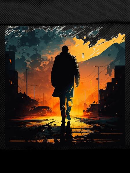 Urban Sunset Wanderer