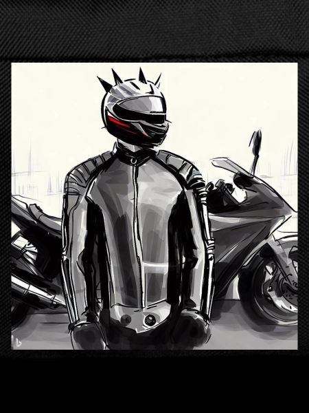 Motorcycle Pencil Drawing