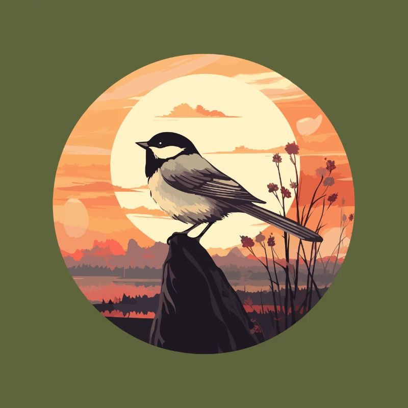 Chickadee bird