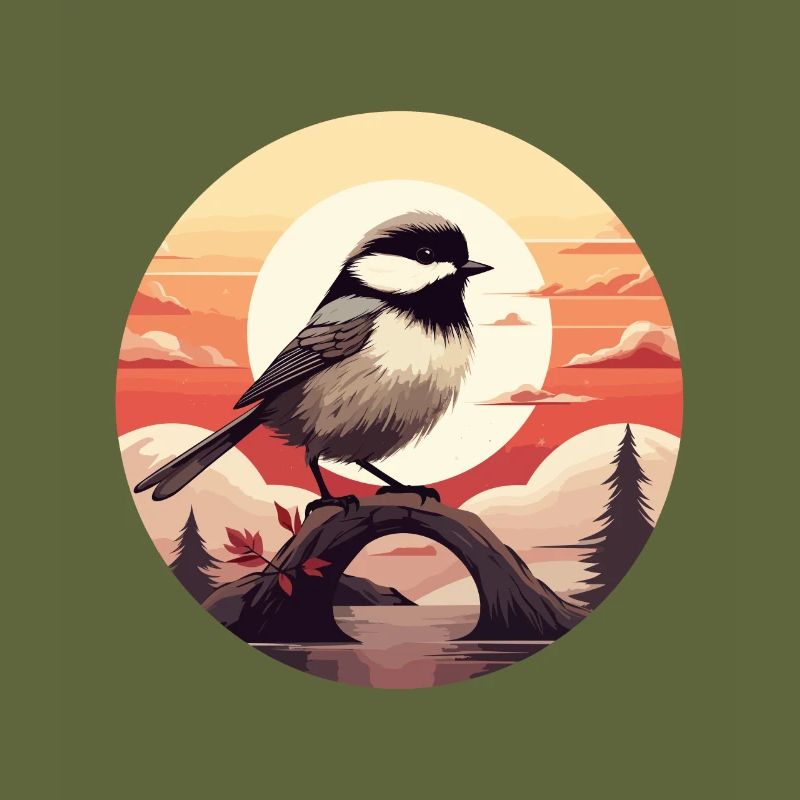 Chickadee bird
