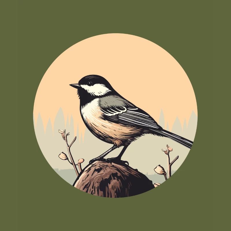 Chickadee bird