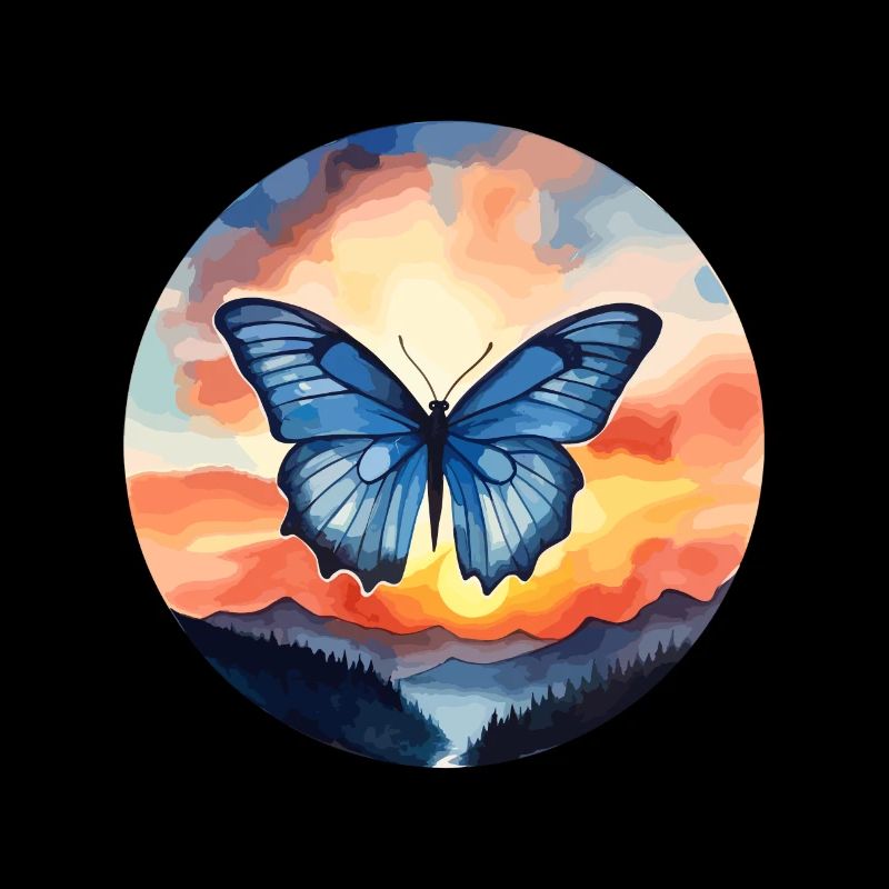 Blauer Morpho-Schmetterling