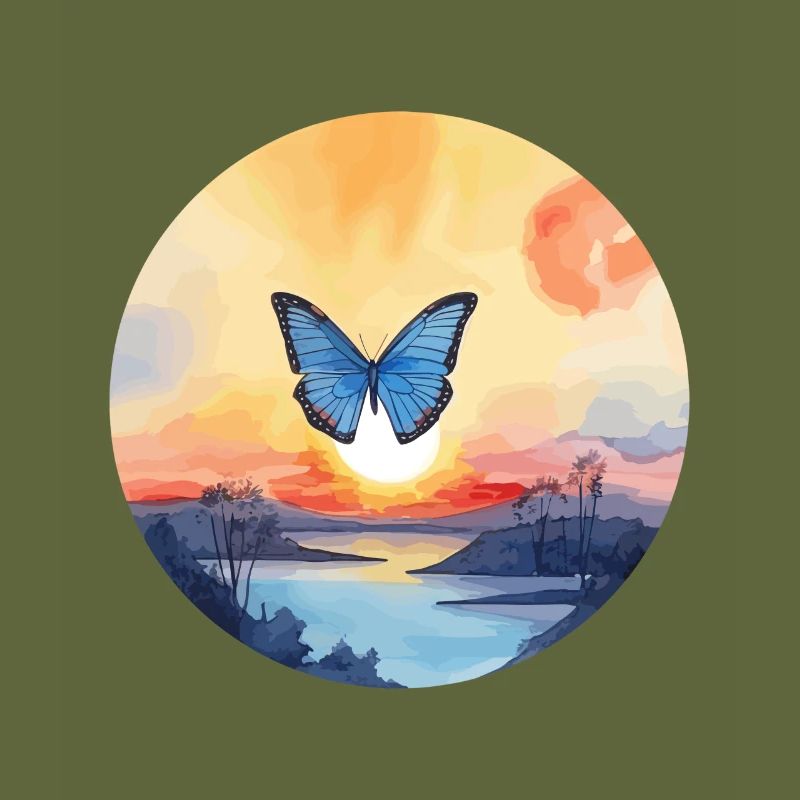Blue Morpho Butterfly