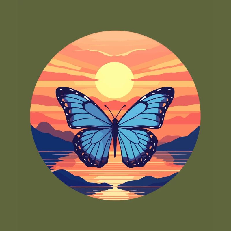 Blauer Morpho-Schmetterling