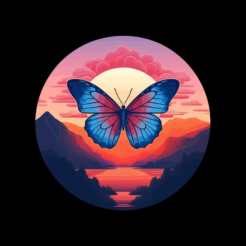 Blauer Morpho-Schmetterling