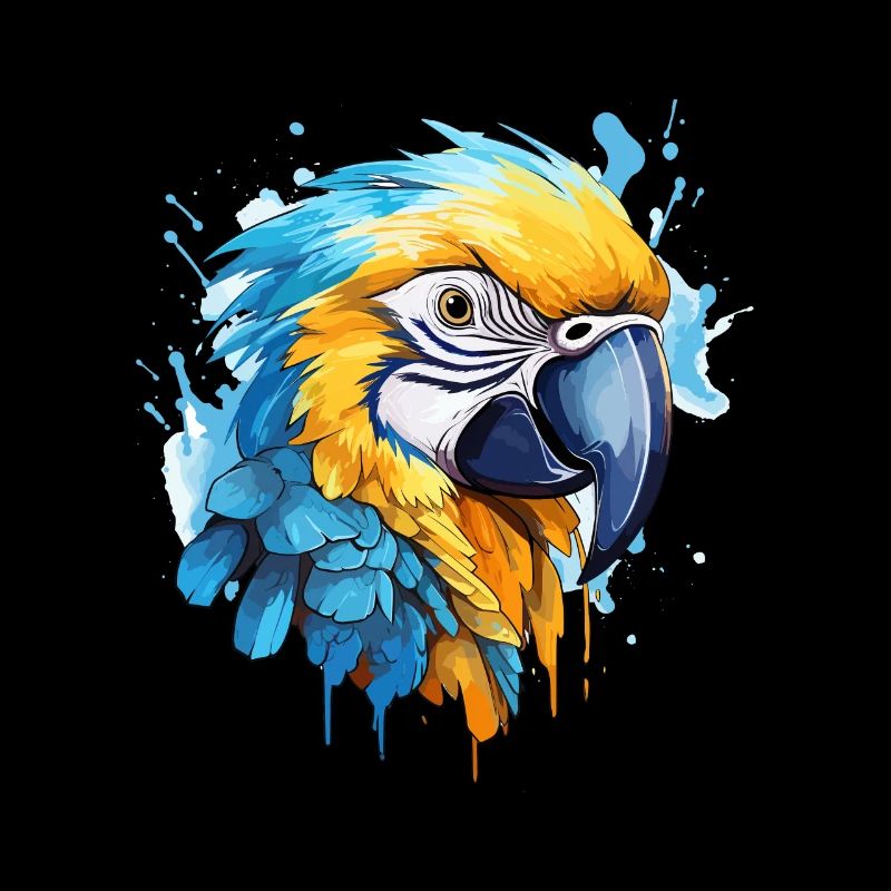 Ara bleu-or