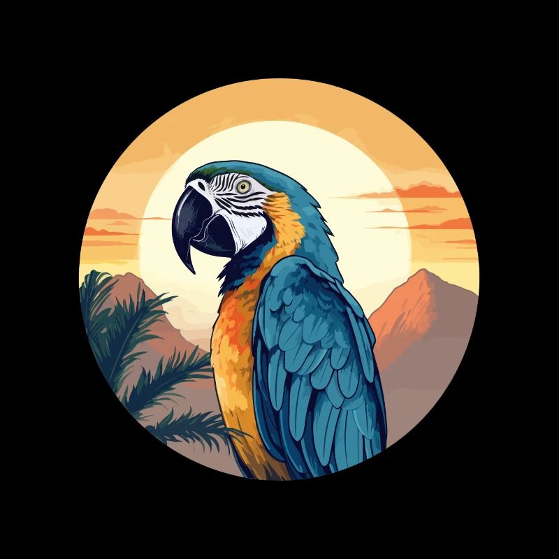 Ara bleu-or