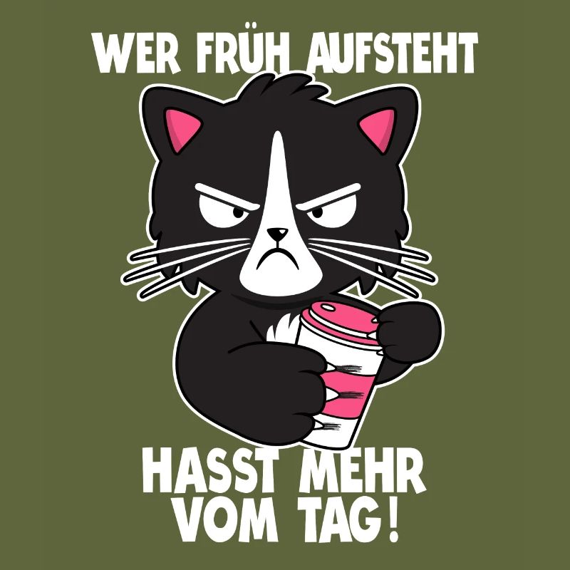 Morgenmuffel Langschläfer Büro Humor Geschenk
