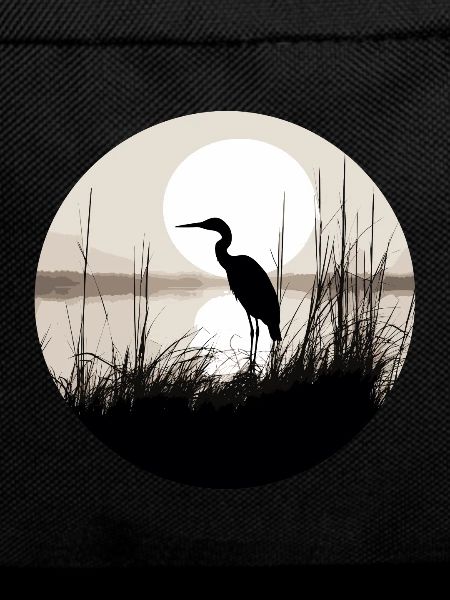 Heron in reeds
