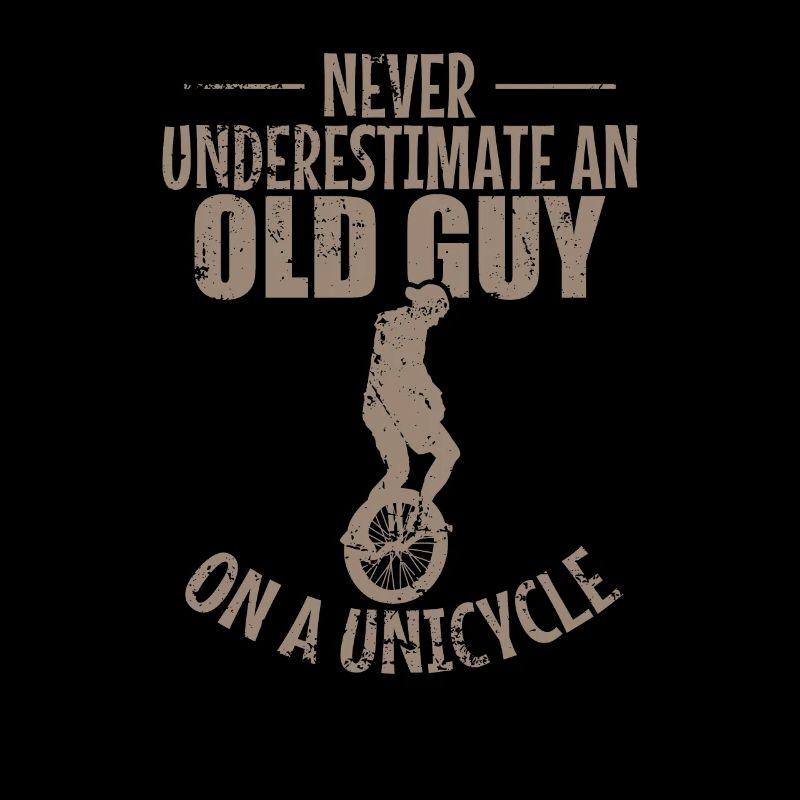 Never underestimate an old Guy on a Unicycle