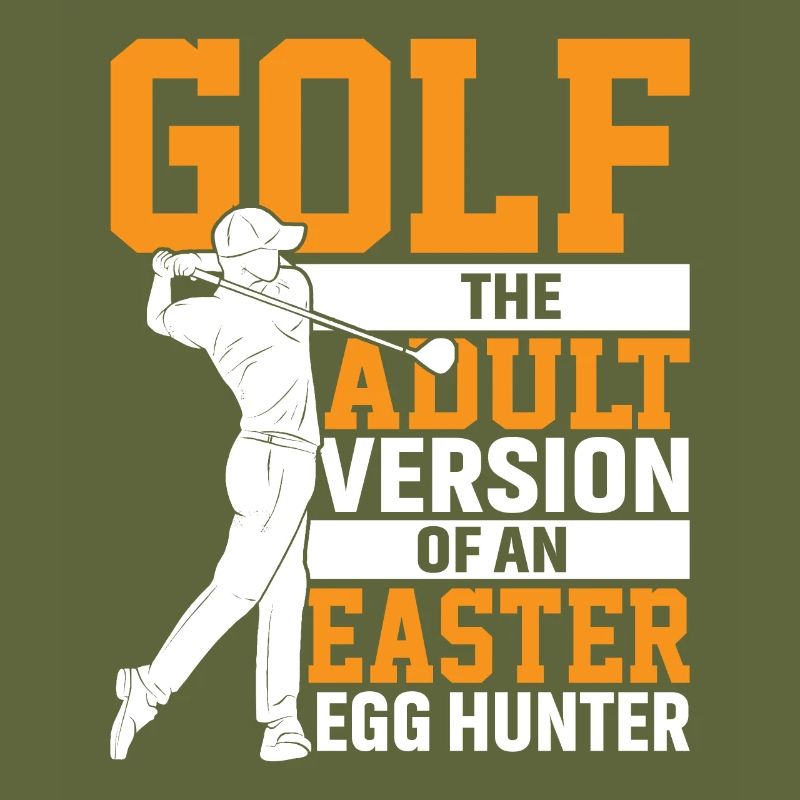 Golf Die Erwachsenenversion Eines Ostereierjägers