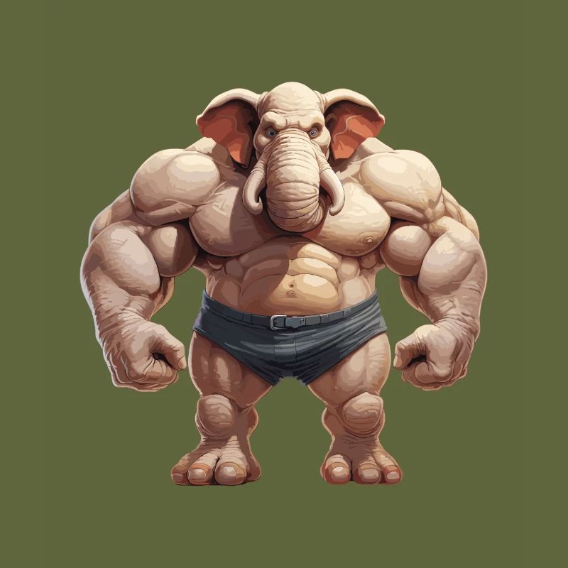 Bodybuilder Eléphant