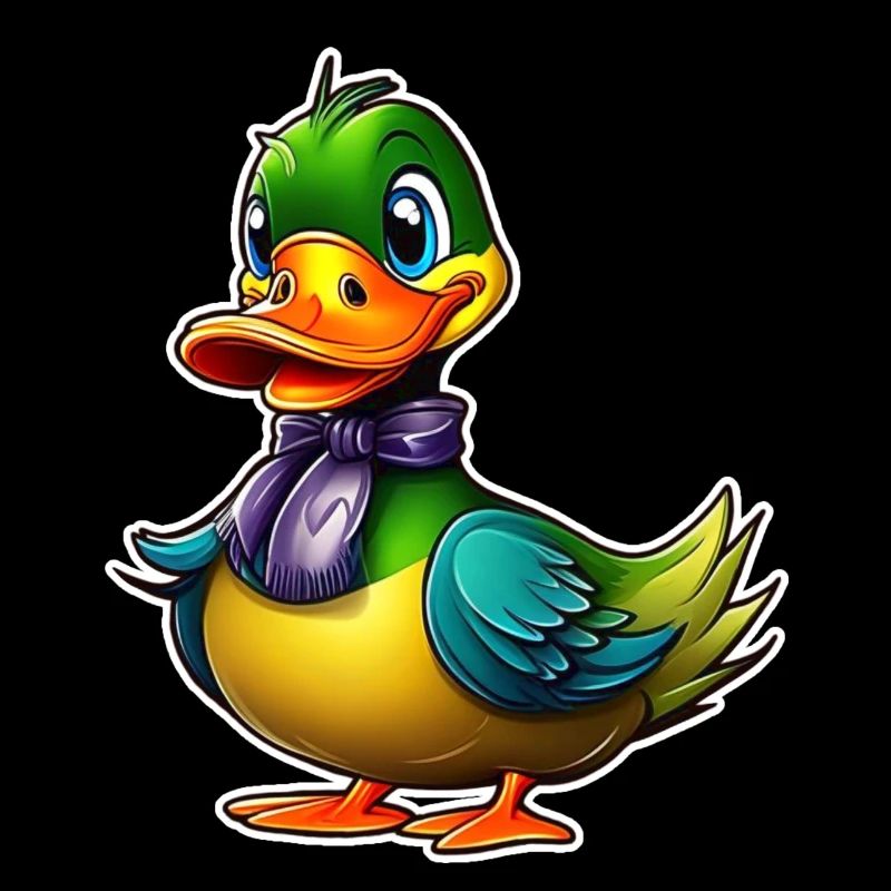 Funny Colorful Duck