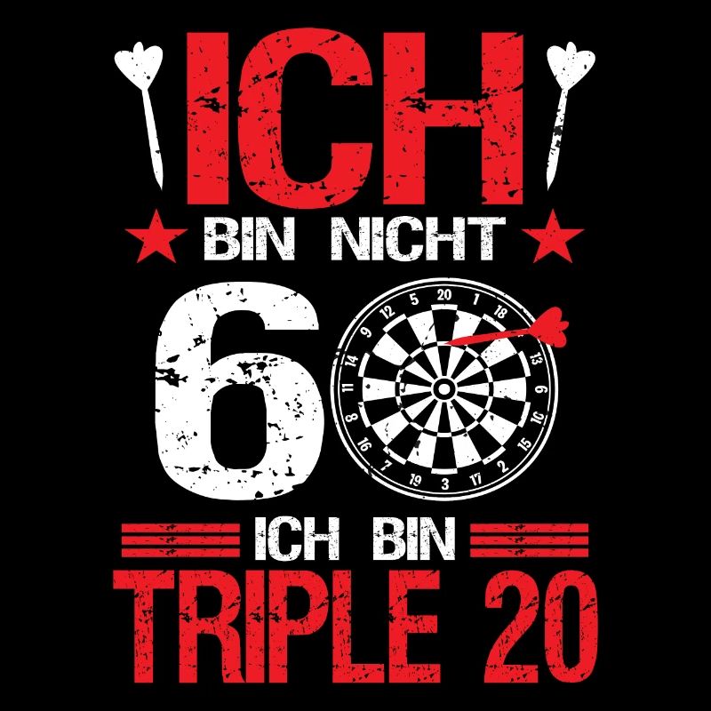 Dart Dartspieler Darter 60.Geburtstag Geschenk