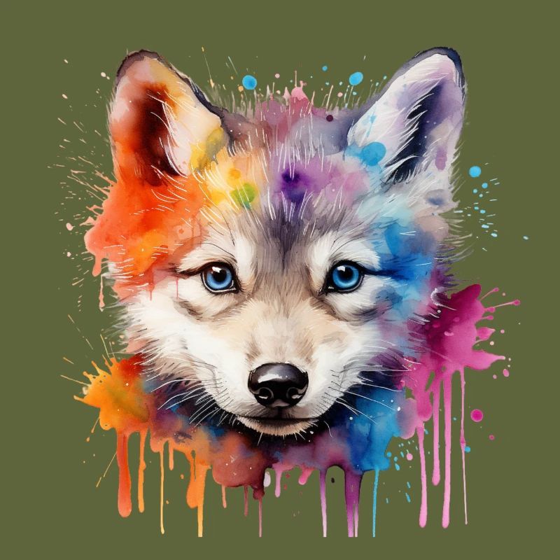 wolf, gray wolf, wolf cub