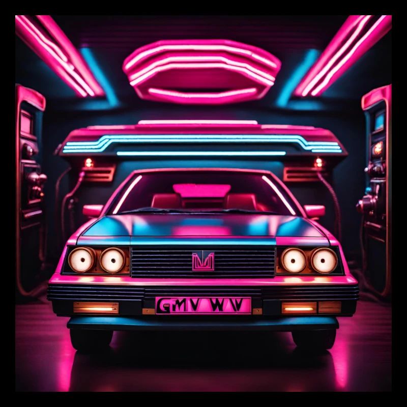 Neon car GMW