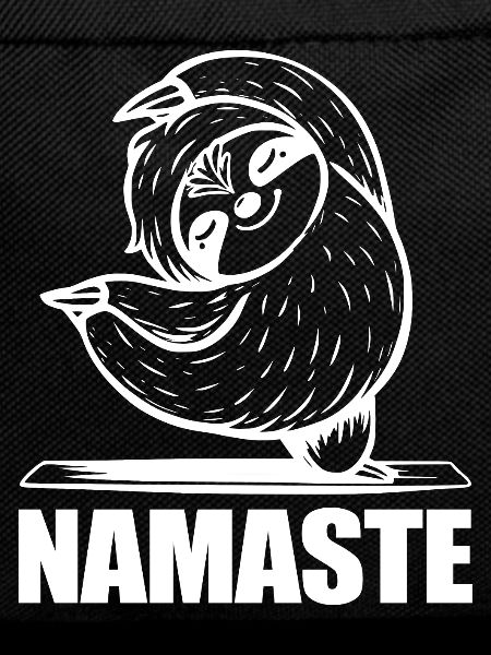 Yoga Faultier Namaste