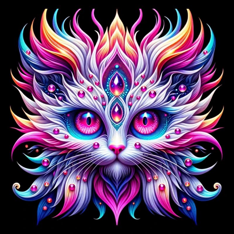 Psychedelic Cat Irrwa
