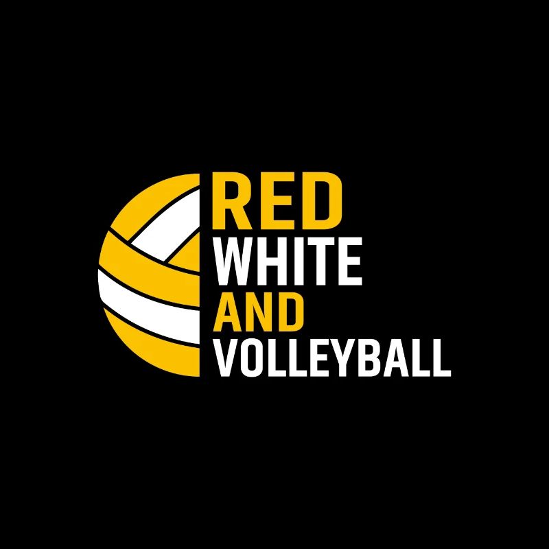 Red White and Volleyball