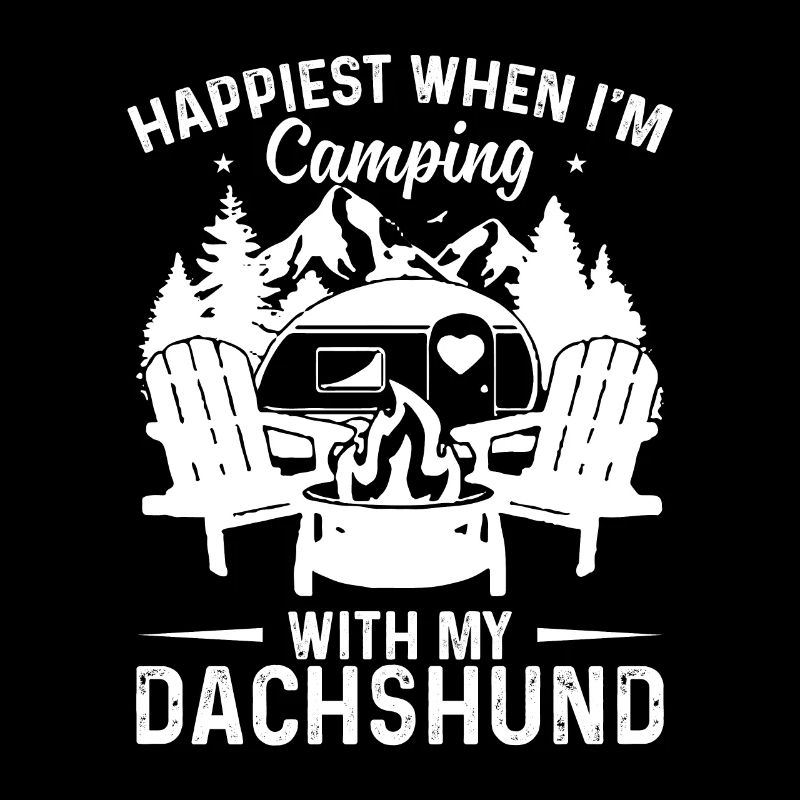 Je suis le plus heureux en camping avec mon D