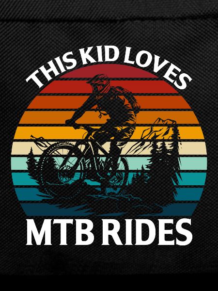 This kid loves mtb rides