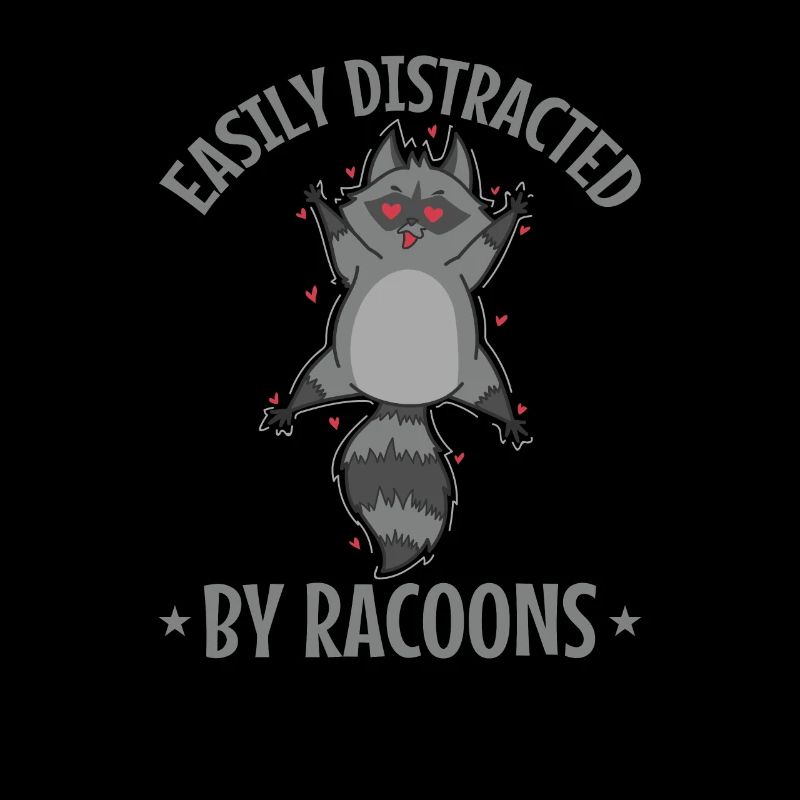 Easily Distracted by Racoons Kleintier