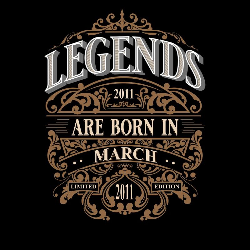 2011 Mars Né Anniversaire Année de naissance
