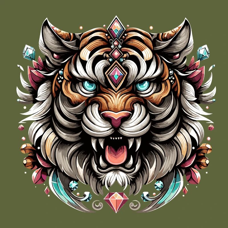 Tiger Gemstone Majesty