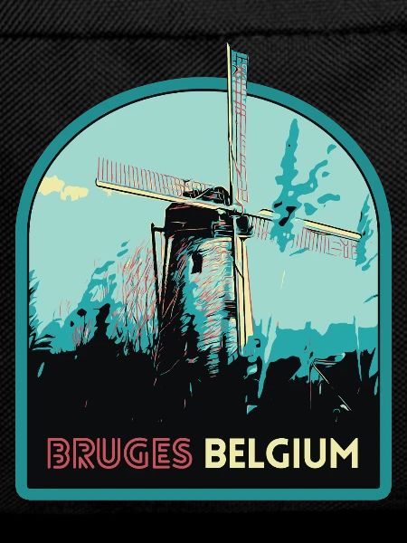 Illustration Windmill near Bruges