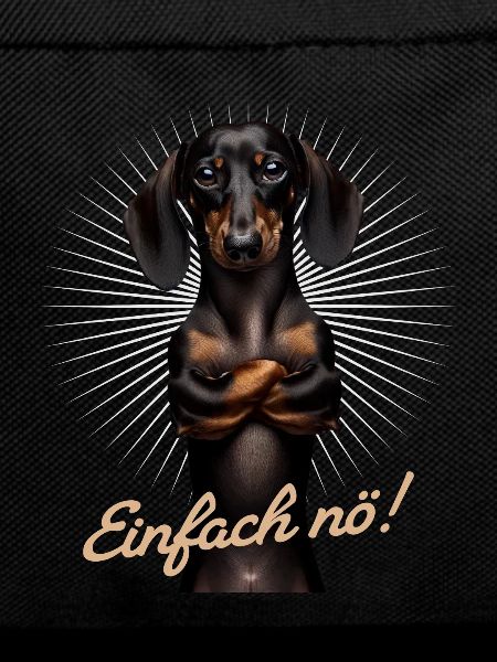 Einfach nö! Nein! - Dackel Teckel