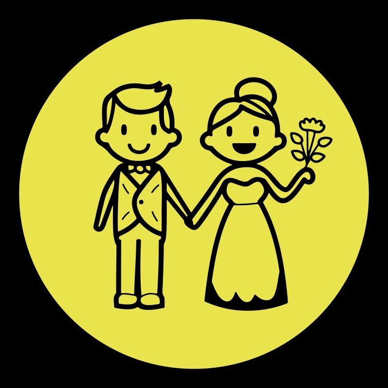 Newlyweds Married Couple Icon
