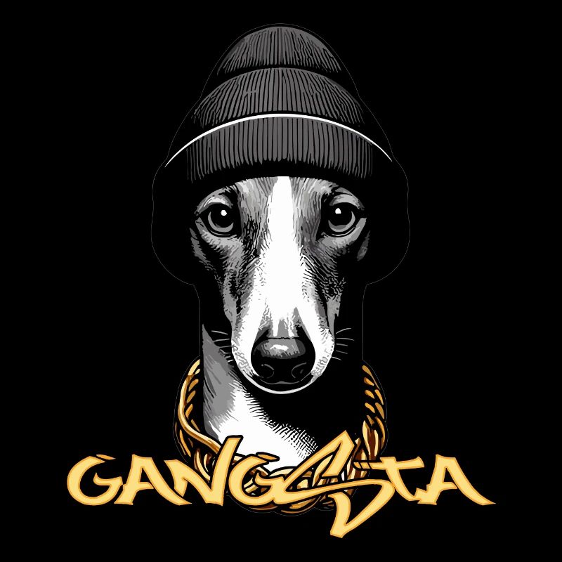 Greyhound Gangsta Dog Gift