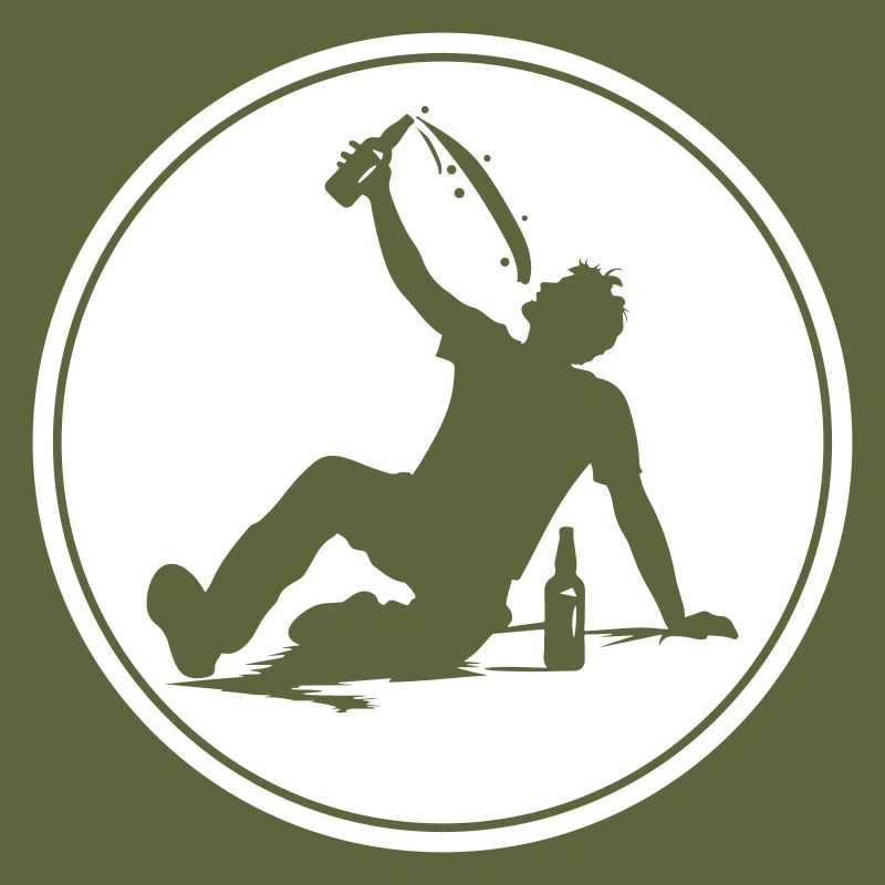 Drinking Bier Silhouette