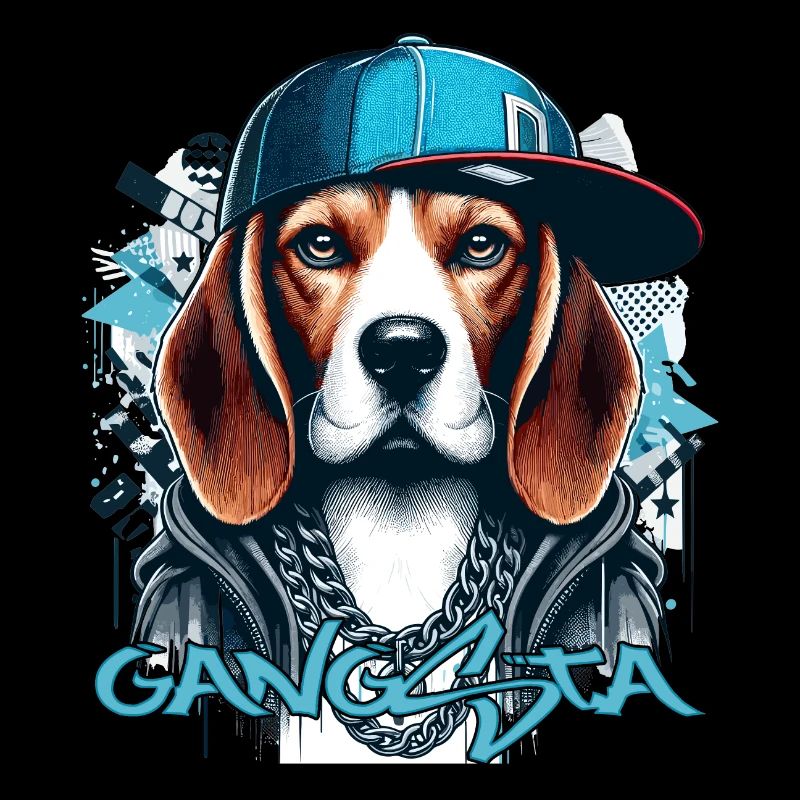 Beagle Gangsta Dog Cappy Gift