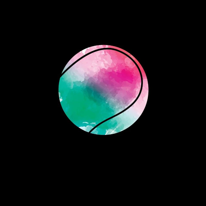 Balle colorée de tennis
