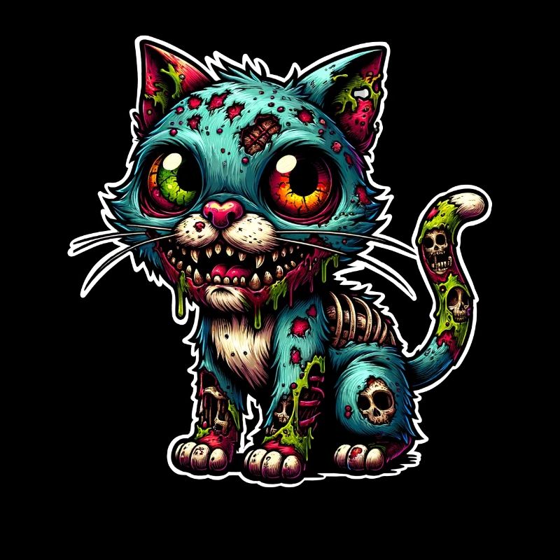 Katze Zombie Monster