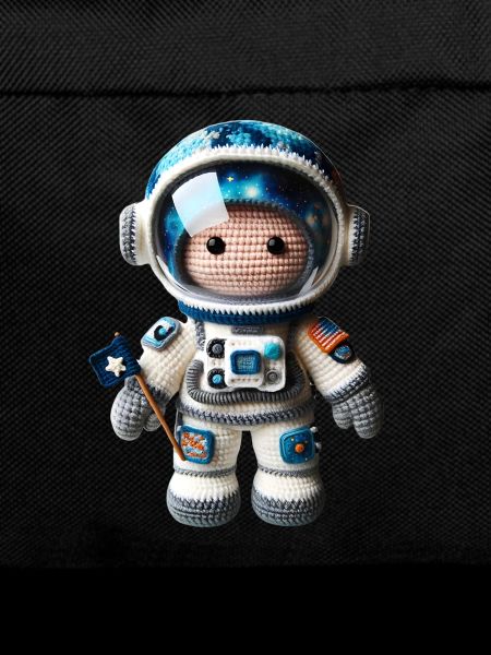 Small Crochet Space Astronaut