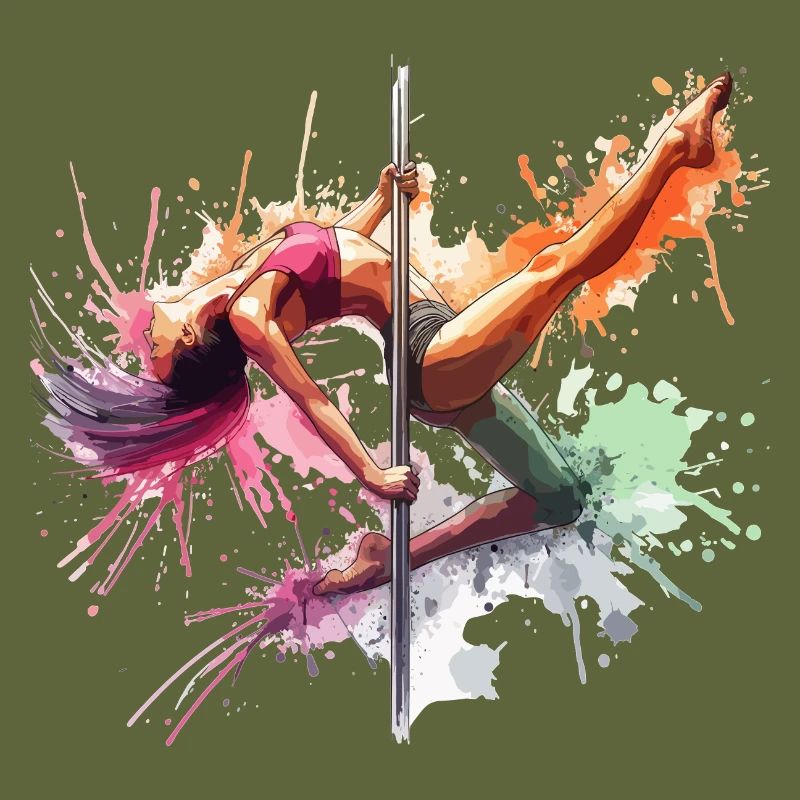 Pole Dance Dynamic Colors Pole Dance Gift