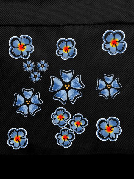 Little Cute Blue Flowers