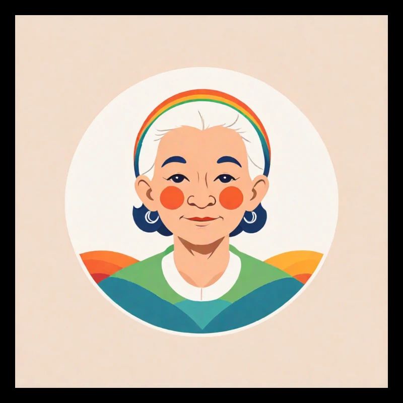 Regenbogen Oma