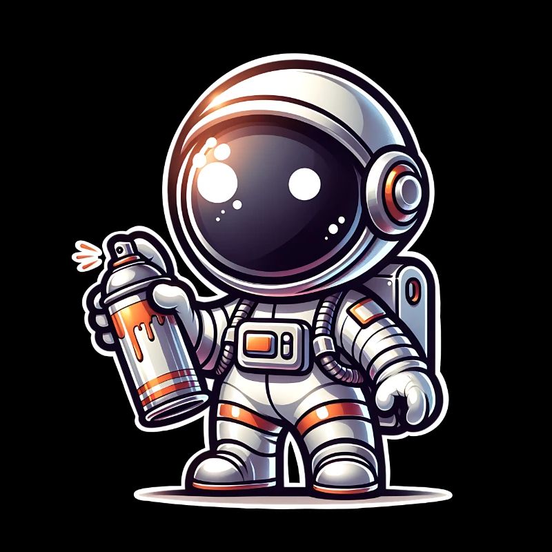 Graffiti Sprayer Astronaut