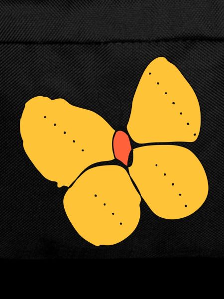A yellow butterfly