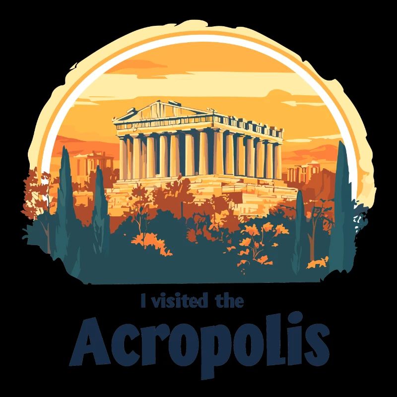 Acropole à Athènes au coucher du soleil